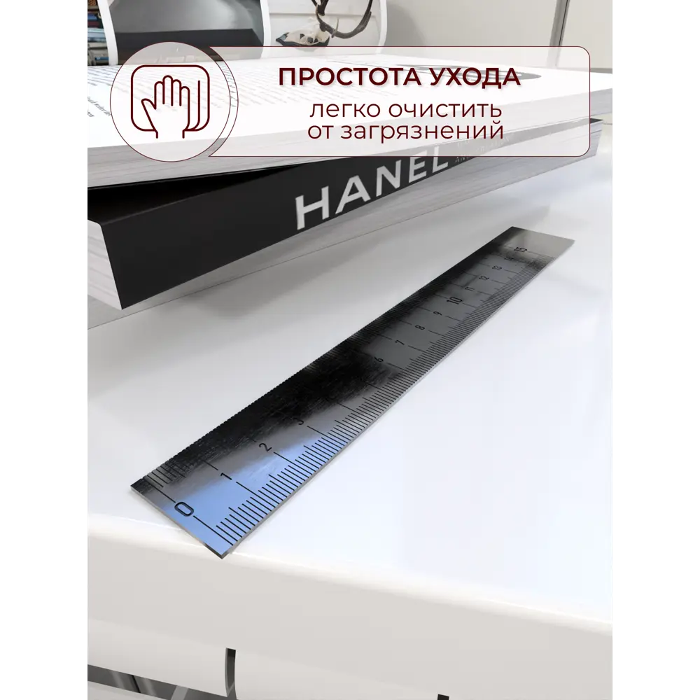 Подоконник акриловый BNV 800x300x30мм белый глянцевый в Чебоксарах — изображение 7